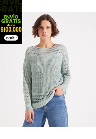 Saco Para Mujer Cuello Redondo Color Verde  Marca Patprimo #30330552 Patprimo