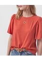 Blusa  Para Mujer Manga Corta Color Naranja Marca Patprimo #30127832 de Patprimo
