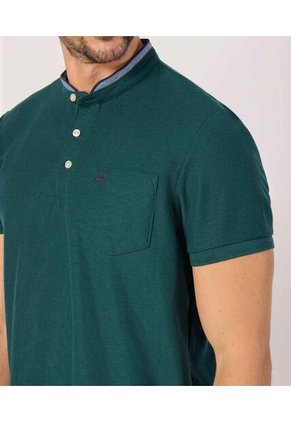 Polo  Para Hombre Cuello Mao Con Bolsillo Color Verde Marca Patprimo #44112744