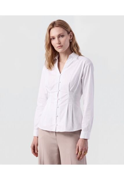 Camisa  Para Mujer Manga Larga Color Blanco Marca Patprimo #30017841