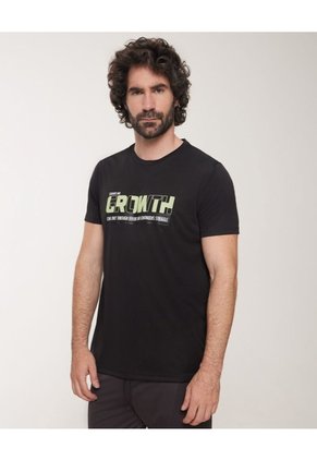 Camiseta Con Screen Para Hombre Negro Patprimo
