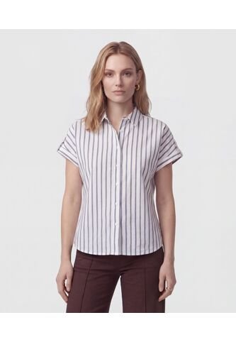 Camisa  Para Mujer Manga Corta Color Azul Marca Patprimo #30018683 Patprimo