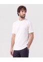 Camiseta Texturizada Cuello Redondo   Para Hombre Blanco Patprimo de Patprimo