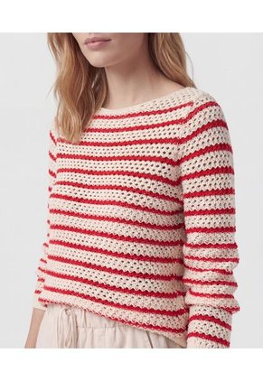 Saco Para Mujer Cuello Redondo Color Crema Marca Patprimo #30330679