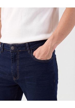 Jean De Corte Recto Tradicional   Para Hombre Azul Patprimo