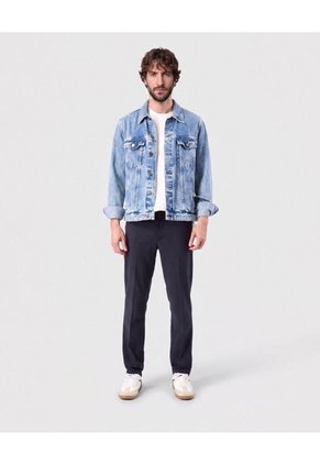 Camiseta Texturizada Cuello Redondo   Para Hombre Blanco Patprimo