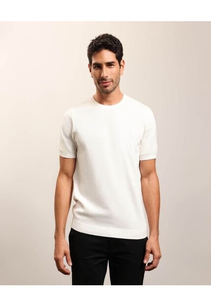 Camiseta Tejida  Para Hombre Beige Patprimo