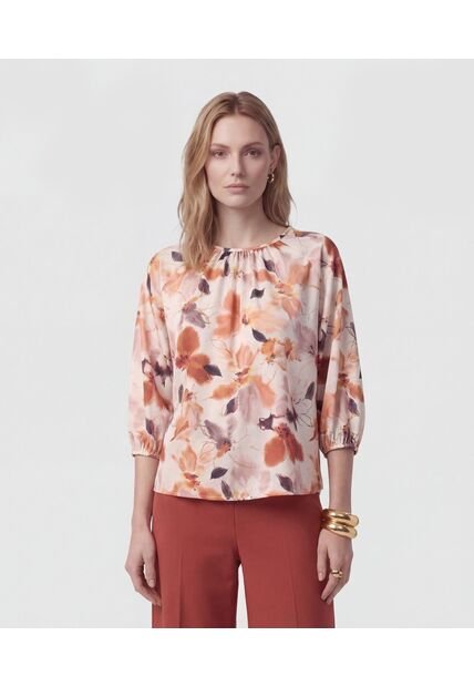 Blusa  Para Mujer Manga 3/4 Color Naranja Marca Patprimo #30127831