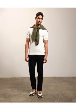 Camiseta Tejida  Para Hombre Beige Patprimo