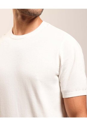 Camiseta Tejida  Para Hombre Beige Patprimo