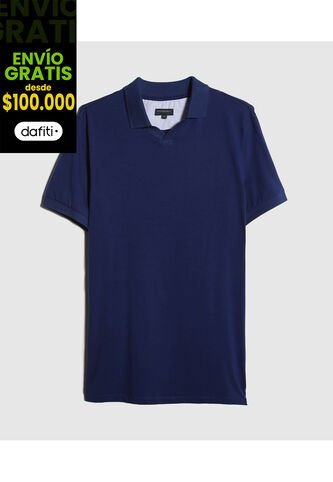 Polo Para Hombre Cuello Tejido Sin Bolsillo Color Azul  Marca Patprimo #44112557 Patprimo