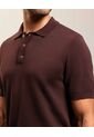 Polo De Punto Manga Corta Estilo Clásico   Para Hombre Café Patprimo de Patprimo