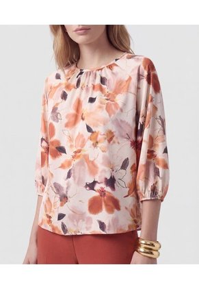 Blusa  Para Mujer Manga 3/4 Color Naranja Marca Patprimo #30127831