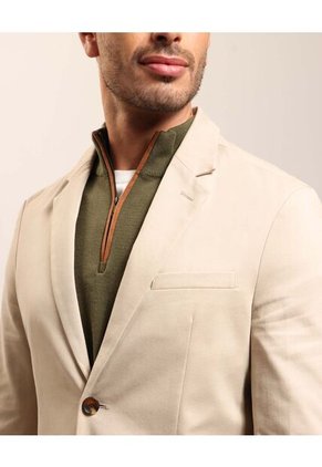 Blazer Clasico   Para Hombre Beige Patprimo