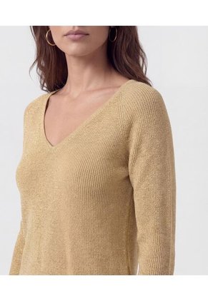 Saco  Para Mujer Cuello V Color Beige Marca Patprimo #30330676