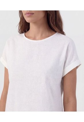 Blusa  Para Mujer Manga Corta Color Blanco Marca Patprimo #30127812