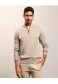 Saco  Para Hombre Cuello Alto O Cuello Tortuga Color Beige Marca Patprimo #44330243 de Patprimo