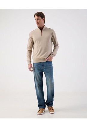Saco  Para Hombre Cuello Alto O Cuello Tortuga Color Beige Marca Patprimo #44330243