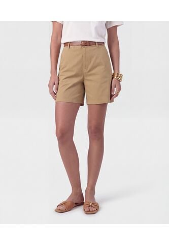 Bermuda  Para Mujer Regular Corto Color Café Marca Patprimo #30109645 Patprimo