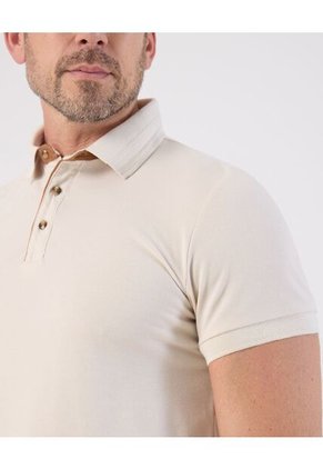Polo  Para Hombre Cuello Tejido Sin Bolsillo Color Beige Marca Patprimo #44117242
