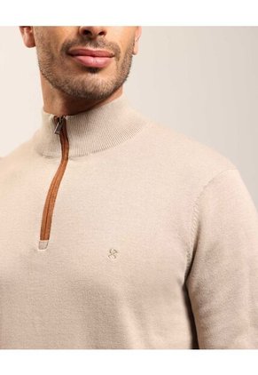 Saco  Para Hombre Cuello Alto O Cuello Tortuga Color Beige Marca Patprimo #44330243