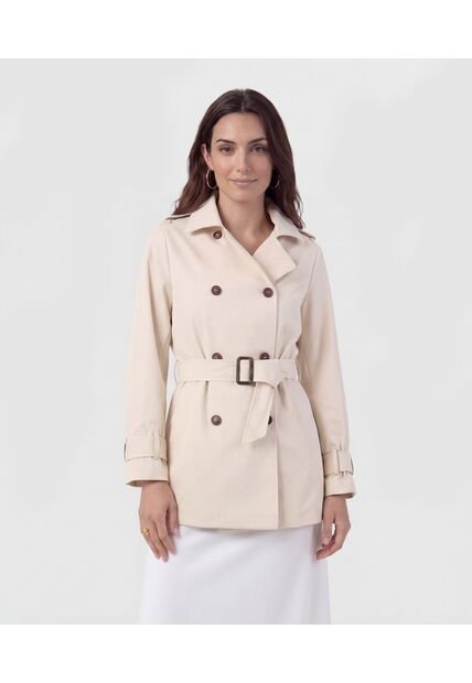 Chaqueta  Para Mujer Trench Color Crema Marca Patprimo #30080620