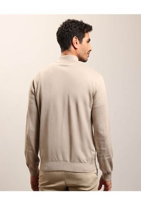 Saco  Para Hombre Cuello Alto O Cuello Tortuga Color Beige Marca Patprimo #44330243
