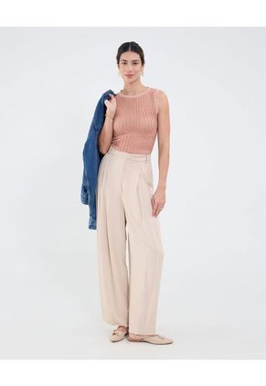 Camiseta Para Mujer Manga Sisa Cuello Redondo Color Rosa Marca Patprimo #30093726