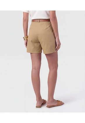 Bermuda Para Mujer Regular Corto Color Café Marca Patprimo #30109645