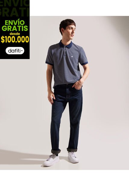 Polo Para Hombre Cuello Tejido Sin Bolsillo Color Azul Oscuro Marca Patprimo #44112459