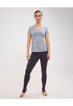 Camiseta Para Mujer Manga Corta Color Gris Jaspe Marca Patprimo #30093433