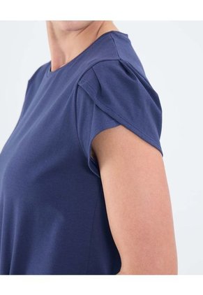 Camiseta Para Mujer Manga Corta Cuello Redondo Color Azul Marca Patprimo #30093784