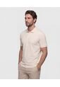 Polo  Manga Corta Unicolor  Para Hombre Beige Patprimo de Patprimo