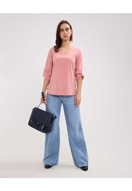 Blusa Para Mujer Manga 3/4 Color Rosa Marca Patprimo #30123388
