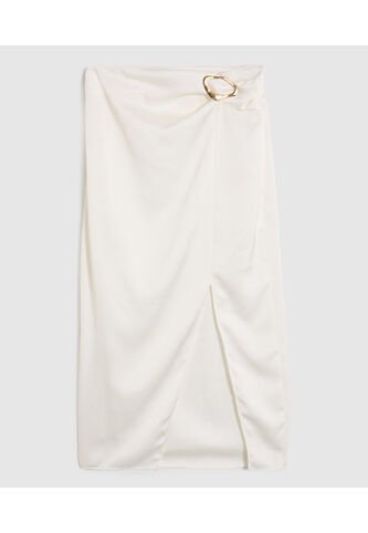 Falda  Para Mujer Medio Color Blanco Marca Patprimo #30148214 Patprimo