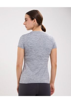 Camiseta Para Mujer Manga Corta Color Gris Jaspe Marca Patprimo #30093433