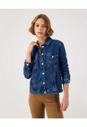 Chaqueta Para Mujer Trucker Color Azul Marca Patprimo #30080581