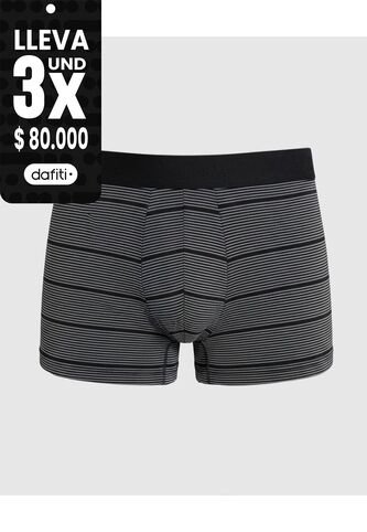 Bóxer Ajustado De Cintura Elástica  X1 Para Hombre Negro Patprimo Patprimo