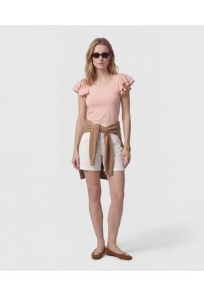 Bermuda  Para Mujer Regular Corto Color Blanco Marca Patprimo #30107825