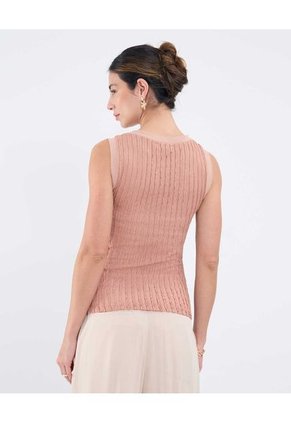 Camiseta Para Mujer Manga Sisa Cuello Redondo Color Rosa Marca Patprimo #30093726