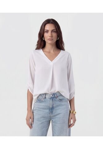 Blusa  Para Mujer Manga 3/4 Color Blanco Marca Patprimo #30128097 Patprimo