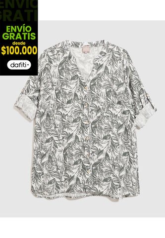 Blusa Para Mujer Manga 3/4 Color Verde  Marca Patprimo #14121311 Patprimo