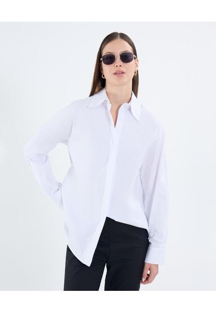 Camisa Para Mujer Manga Larga Color Blanco Marca Patprimo #30010741