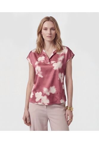 Blusa  Para Mujer Manga Corta Color Vino Marca Patprimo #30127769 Patprimo