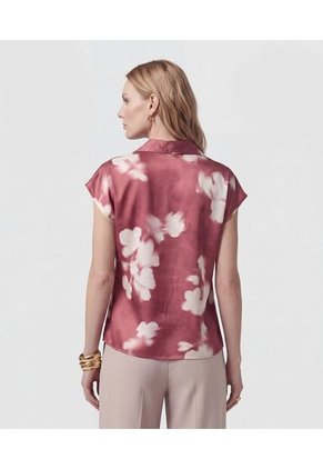 Blusa  Para Mujer Manga Corta Color Vino Marca Patprimo #30127769