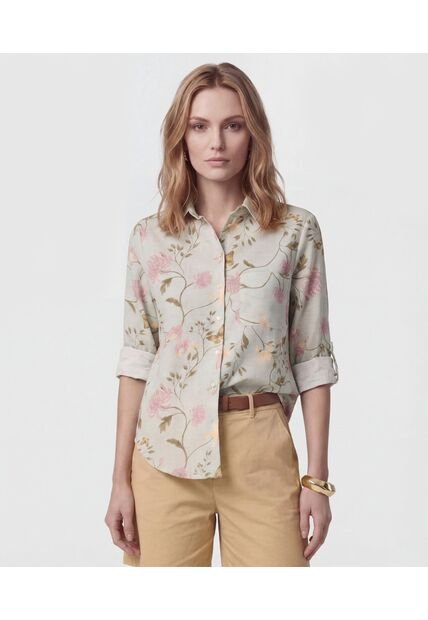 Camisa  Para Mujer Manga Larga Color Verde Marca Patprimo #30018218