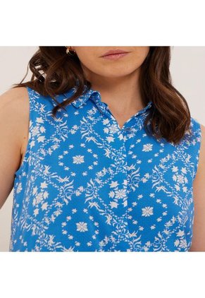 Camisa Para Mujer Manga Sisa Color Azul  Marca Patprimo #30010579