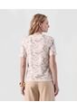 Camiseta  Para Mujer Manga Corta Cuello Redondo Color Blanco Marca Patprimo #30093935 de Patprimo