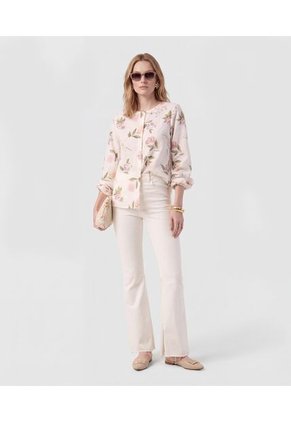 Blusa Para Mujer Manga Larga Color Crema Marca Patprimo #30128257