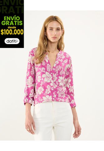 Blusa Para Mujer Manga Larga Color Rosado Marca Patprimo #30123392 Patprimo